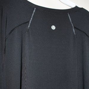 Lululemon Black and Gold Stripe Long Sleeve